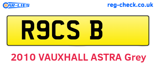 R9CSB are the vehicle registration plates.