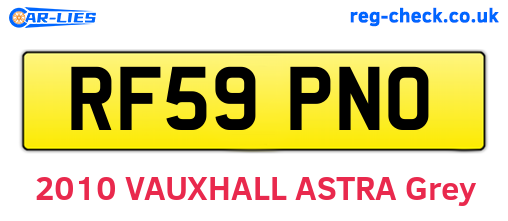 RF59PNO are the vehicle registration plates.