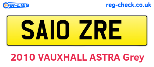 SA10ZRE are the vehicle registration plates.