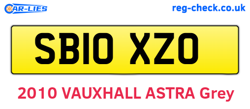 SB10XZO are the vehicle registration plates.