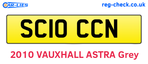 SC10CCN are the vehicle registration plates.