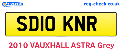 SD10KNR are the vehicle registration plates.