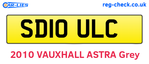 SD10ULC are the vehicle registration plates.