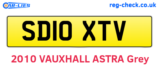 SD10XTV are the vehicle registration plates.
