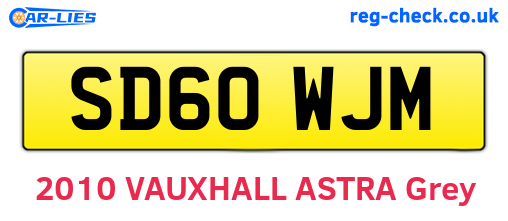 SD60WJM are the vehicle registration plates.