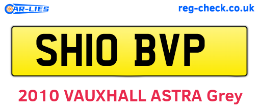 SH10BVP are the vehicle registration plates.