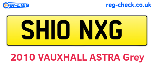 SH10NXG are the vehicle registration plates.