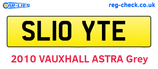 SL10YTE are the vehicle registration plates.