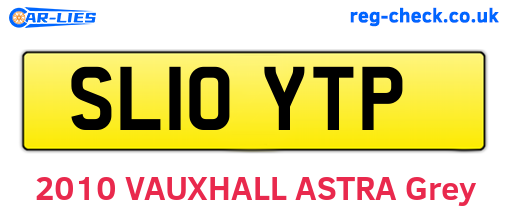 SL10YTP are the vehicle registration plates.