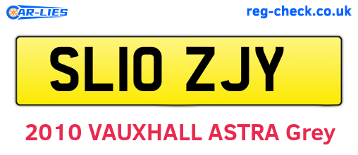 SL10ZJY are the vehicle registration plates.