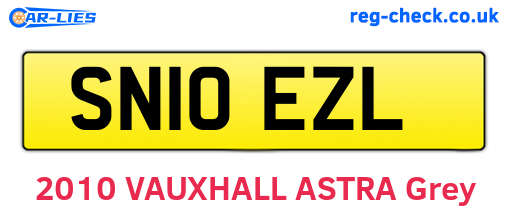 SN10EZL are the vehicle registration plates.