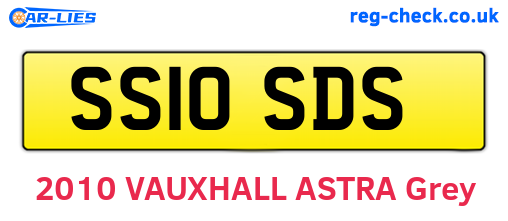 SS10SDS are the vehicle registration plates.