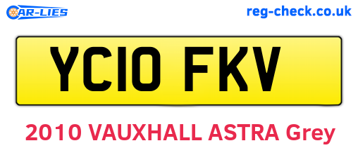 YC10FKV are the vehicle registration plates.