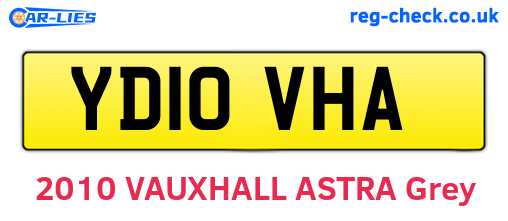 YD10VHA are the vehicle registration plates.