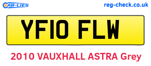YF10FLW are the vehicle registration plates.