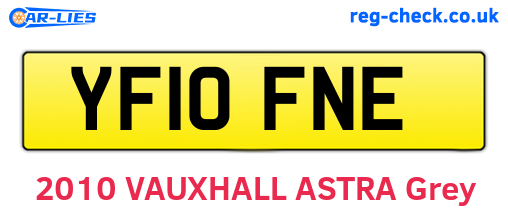 YF10FNE are the vehicle registration plates.