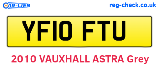 YF10FTU are the vehicle registration plates.