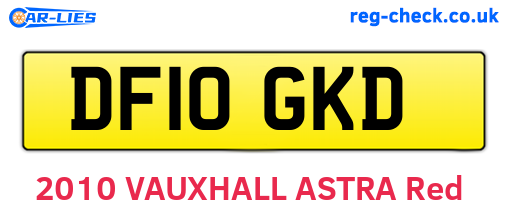DF10GKD are the vehicle registration plates.