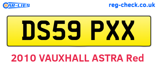 DS59PXX are the vehicle registration plates.