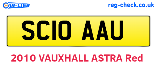SC10AAU are the vehicle registration plates.