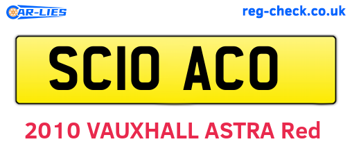 SC10ACO are the vehicle registration plates.