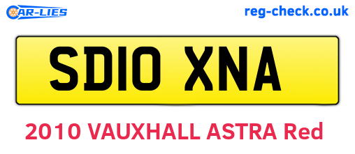 SD10XNA are the vehicle registration plates.