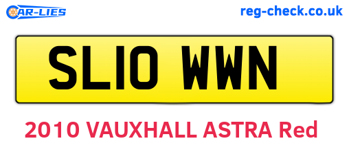 SL10WWN are the vehicle registration plates.