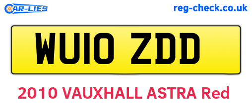 WU10ZDD are the vehicle registration plates.