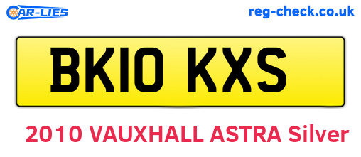 BK10KXS are the vehicle registration plates.