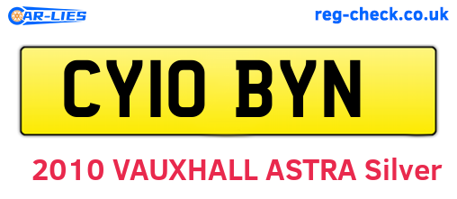 CY10BYN are the vehicle registration plates.