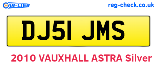 DJ51JMS are the vehicle registration plates.