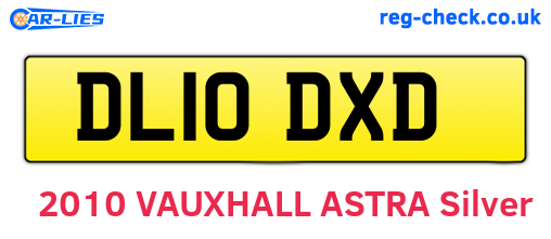 DL10DXD are the vehicle registration plates.