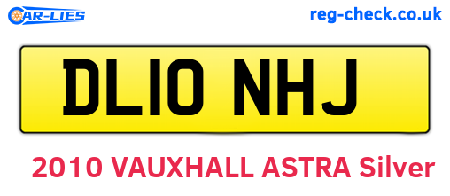 DL10NHJ are the vehicle registration plates.