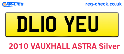 DL10YEU are the vehicle registration plates.
