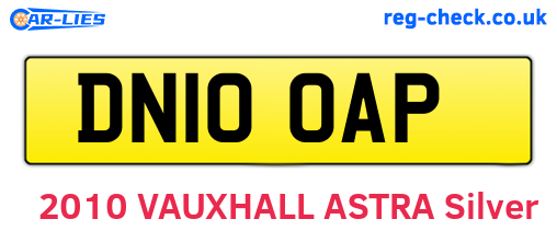 DN10OAP are the vehicle registration plates.