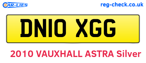 DN10XGG are the vehicle registration plates.