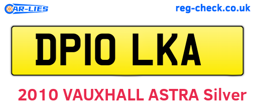 DP10LKA are the vehicle registration plates.