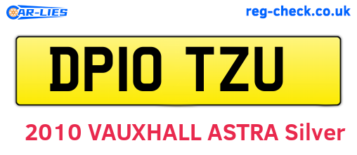 DP10TZU are the vehicle registration plates.