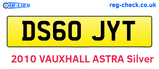 DS60JYT are the vehicle registration plates.