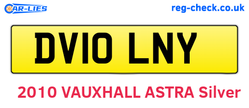 DV10LNY are the vehicle registration plates.