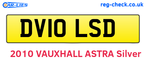 DV10LSD are the vehicle registration plates.