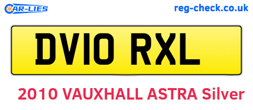 DV10RXL are the vehicle registration plates.
