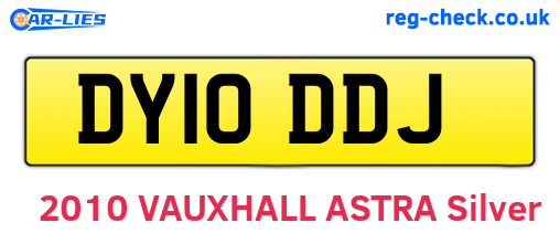 DY10DDJ are the vehicle registration plates.