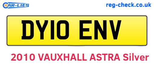 DY10ENV are the vehicle registration plates.