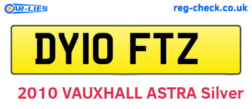 DY10FTZ are the vehicle registration plates.