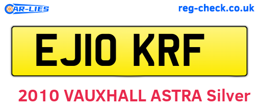 EJ10KRF are the vehicle registration plates.