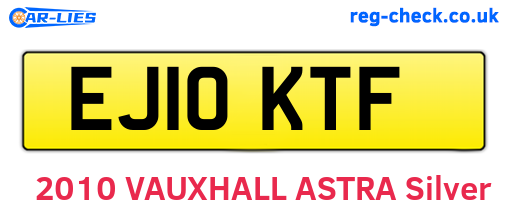 EJ10KTF are the vehicle registration plates.