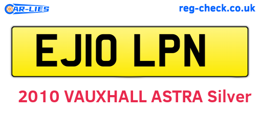 EJ10LPN are the vehicle registration plates.