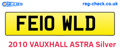 FE10WLD are the vehicle registration plates.