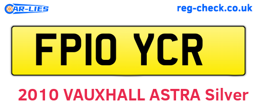 FP10YCR are the vehicle registration plates.